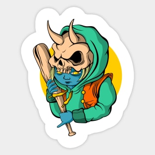 SKULL BOY STREET Sticker